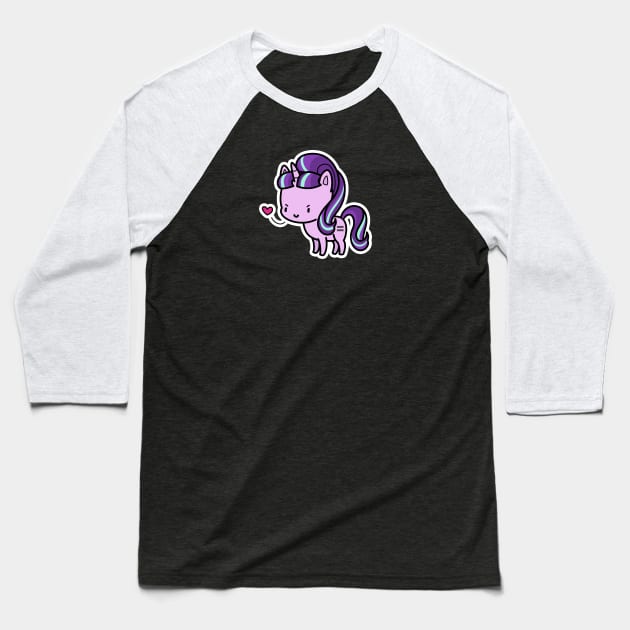 Starlight Glimmer (evil) chibi Baseball T-Shirt by Drawirm